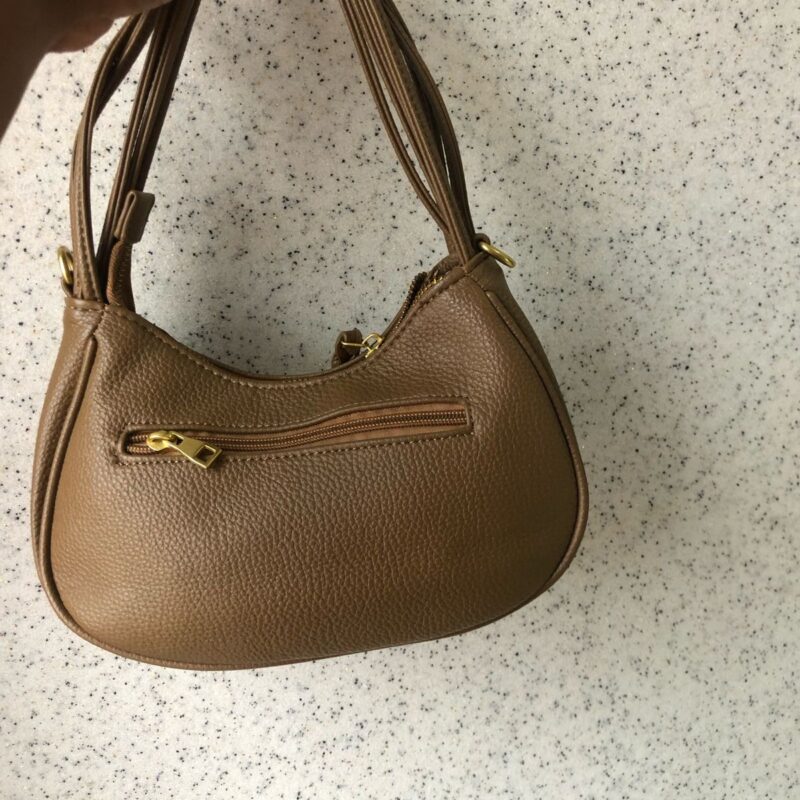 Brown Handbag with double handles