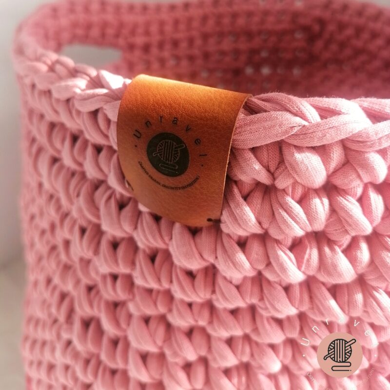 Medium Size Crochet Storage Basket